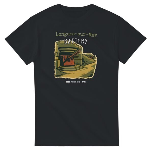 Unique Longues-sur-Mer Battery WW2 D-Day t-shirt da76412a-7529-4316-927a-a65a9bb8b49f