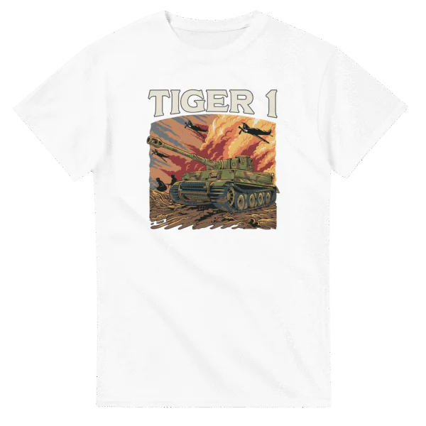 WWII Tiger I Tank T‑Shirt — 100% Cotton, Premium Quality, Multiple Colors – Perfect for a gift 3f235f00-525e-4d65-9098-49169e09f763